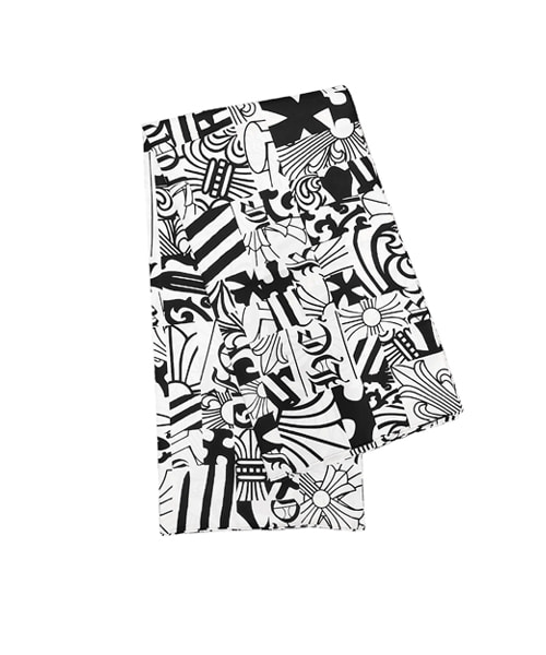 멀티 엘리먼트 실크 스카프