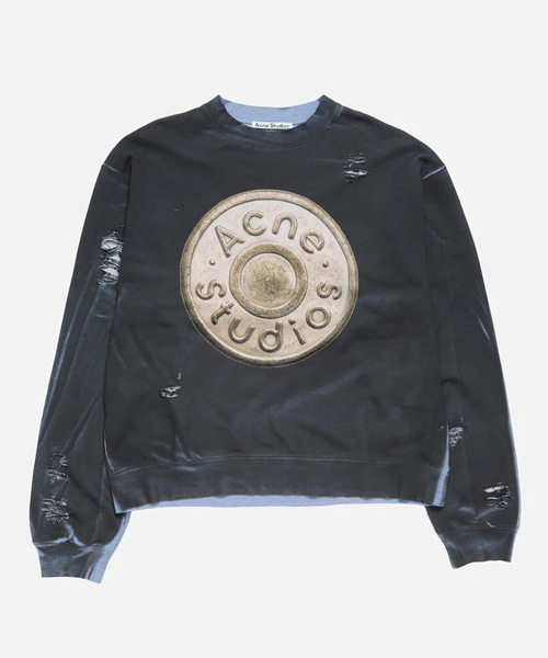 로고 코튼 스웨트셔츠