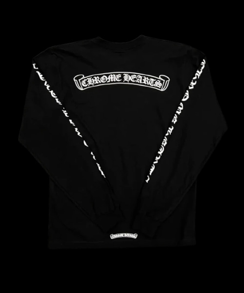 스크롤 로고 롱 슬리브 티셔츠