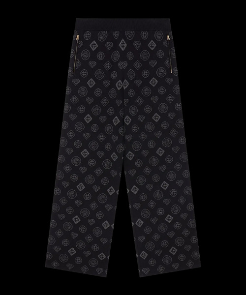 모노그램 자카드 트라우저