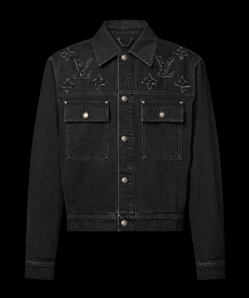 모노그램 디스트로이 데님 트러커 재킷