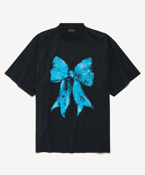 보우 오버사이즈 티셔츠