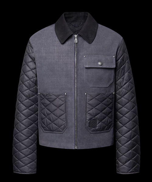 믹스레더 워크웨어 블루종