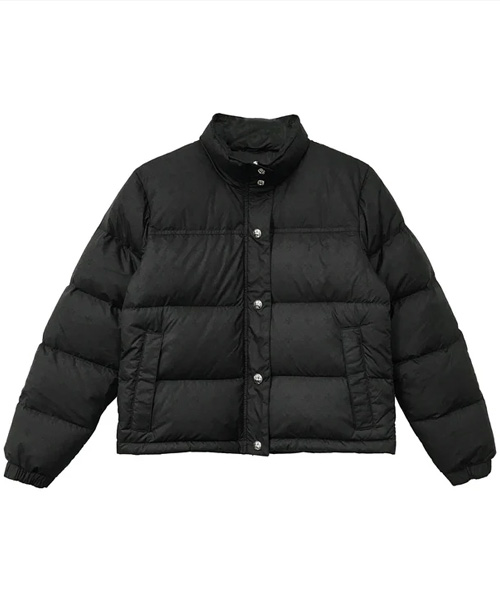 모노그램 크로스 패턴 푸퍼 자켓