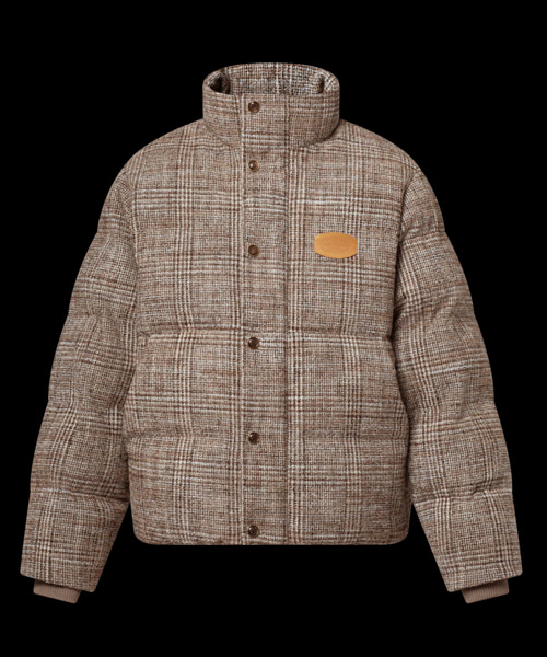 트위드 다운 블루종