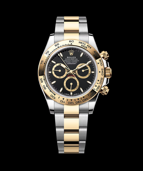 코스모그래프 데이토나 (옐로우 골드 콤비 / 블랙 다이얼) 40mm