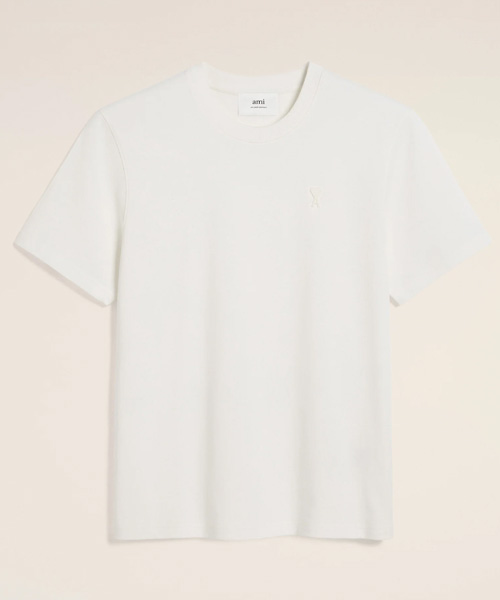 화이트 코튼 아미 드 꾀흐 티셔츠