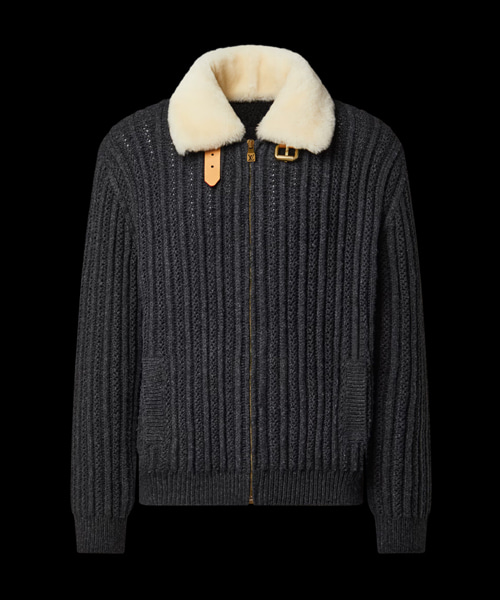 캐시미어 울 블루종