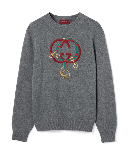 엠브로이더드 니트 울 스웨터