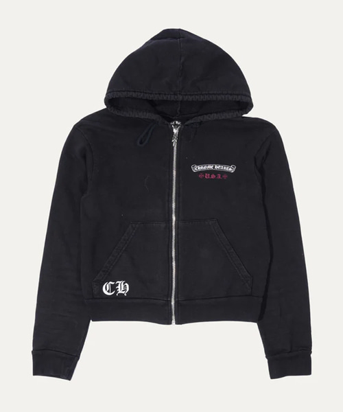 플래그 집업 후디