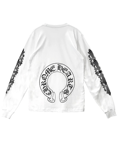 홀스슈 로고 롱 슬리브 티셔츠