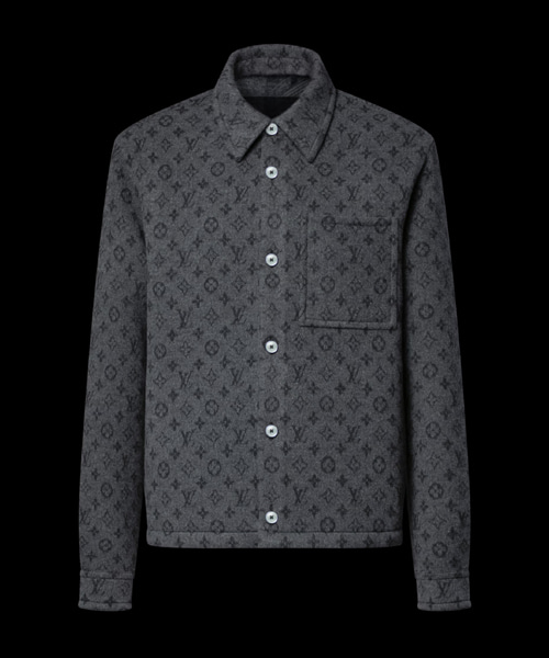 모노그램 더블 페이스 오버셔츠