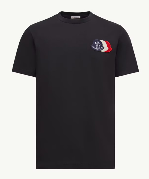 자수 3컬러 로고 코튼 티셔츠