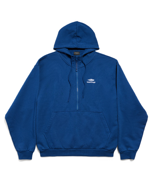 3B 스포츠 아이콘 하프 지퍼 후디