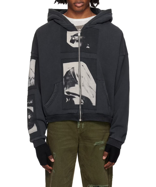 마돈나 아상블라주 후드 집업