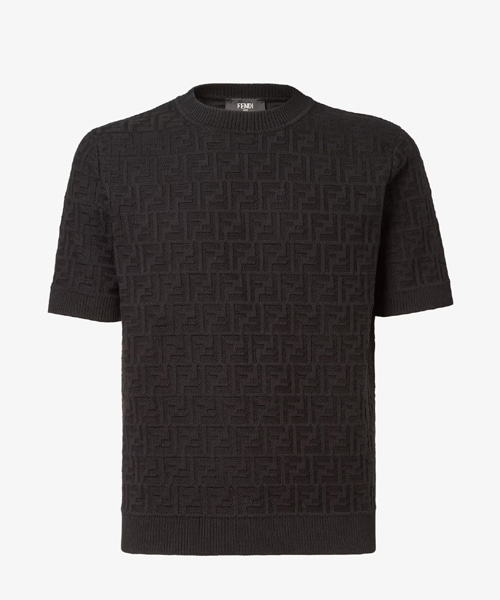 블랙 FF 코튼 스웨터