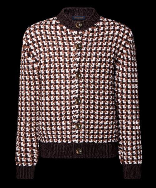 청키 니트 울 가디건