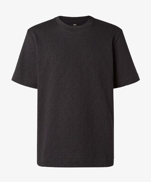 블랙 피케 FF 자카드 티셔츠