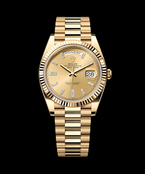 데이데이트 (옐로우 골드 / 샴페인 다이얼) 40mm