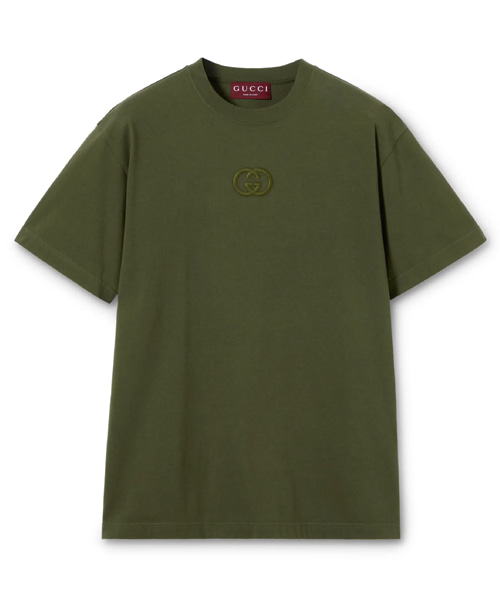 엠브로이더드 코튼 니트 티셔츠