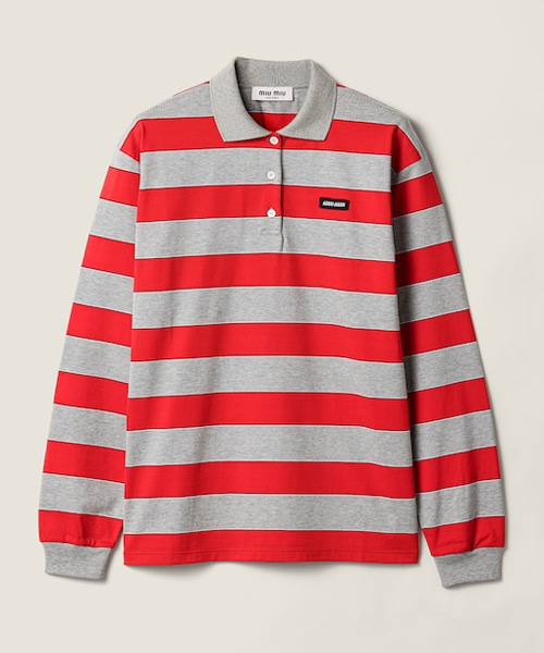 스트라이프 저지 폴로 셔츠