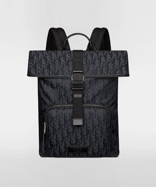 오블리크 나일론 트랙 롤탑 백팩