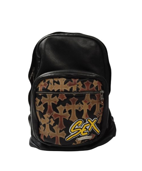 메티 보이 SEX 레코드 레더 백팩