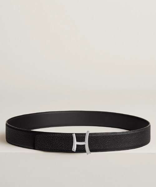 SCRIPT 벨트 버클 리버서블 가죽 스트랩 38mm