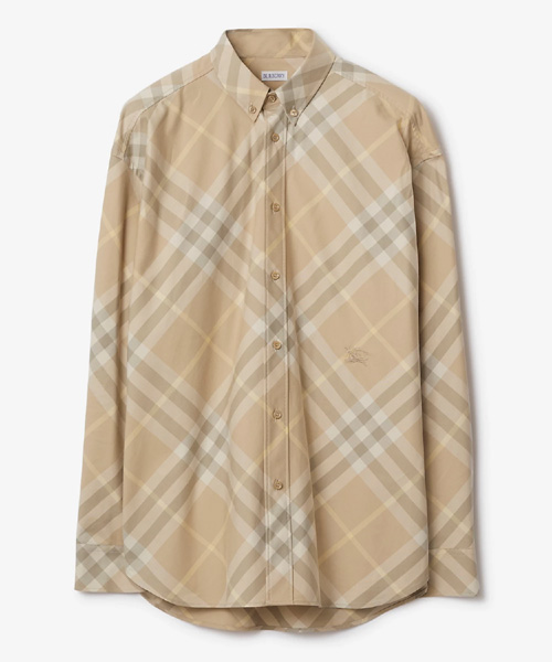 체크 코튼 셔츠