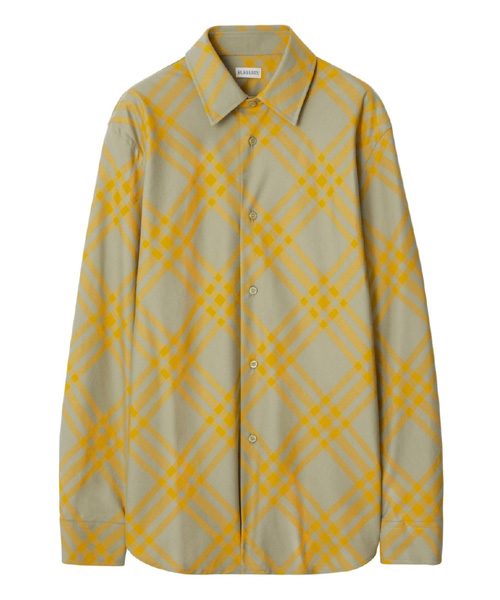 체크 코튼 셔츠