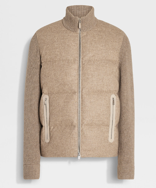 오아시 캐시미어 풀 집업 블루종