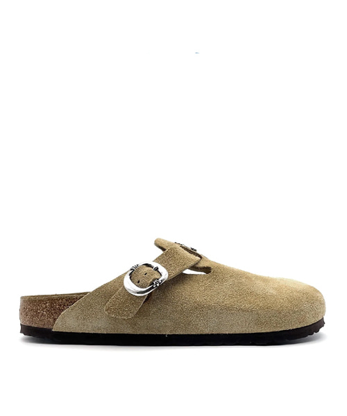 x BIRKENSTOCK925실버 보스턴 스웨이드 샌들