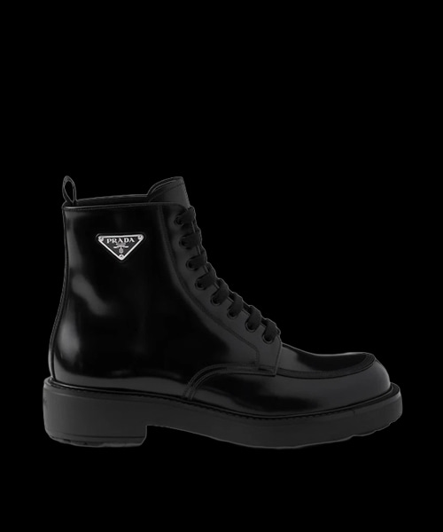 브러시드 가죽 부츠