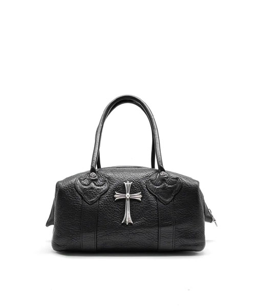 모니카 레더 라지 크로스 대거 집 핸드백