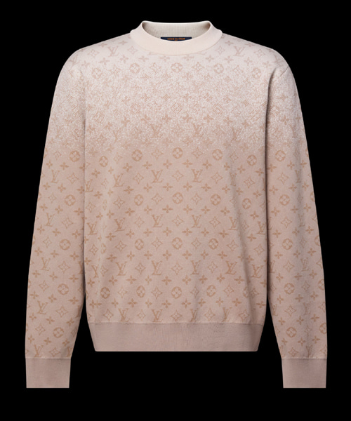 모노그램 롱 슬리브드 크루넥