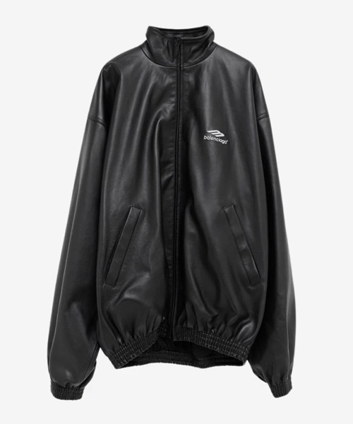 3B 스포츠 아이콘 트랙수트 레더 자켓