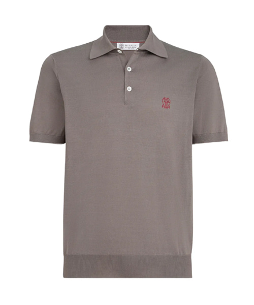 엠브로이더리 코튼 피케 폴로 셔츠