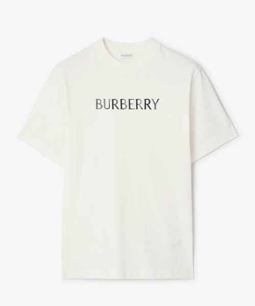 로고 코튼 티셔츠