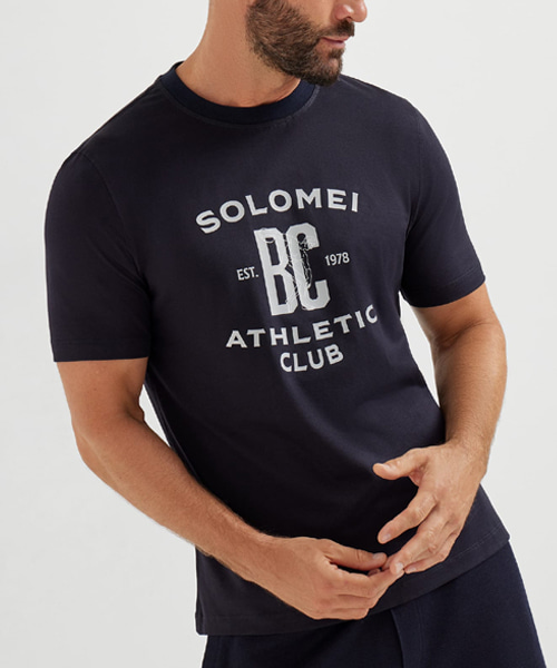 프린트 코튼 저지 티셔츠