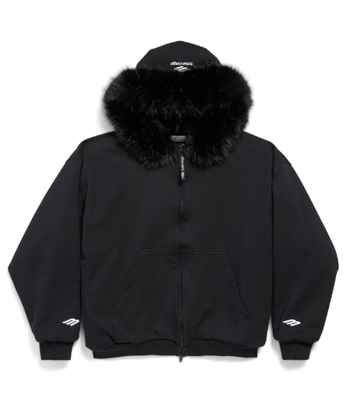 플러피 집업 후디