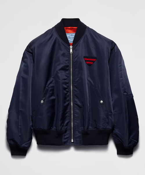 나일론 트윌 봄버 재킷