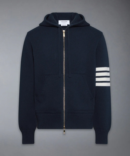 루나 뉴 이어 인타르시아 메리노 4-바 집업 후디