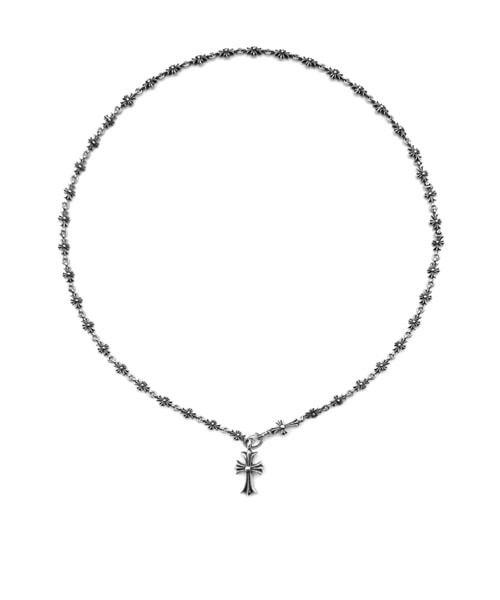 실버 타이니 E 초크 체인 네크리스