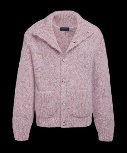 트위드 모헤어 가디건