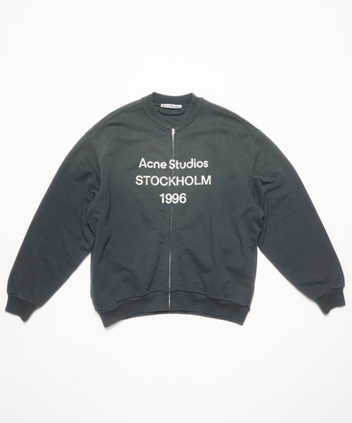 로고 프린트 집업 가디건