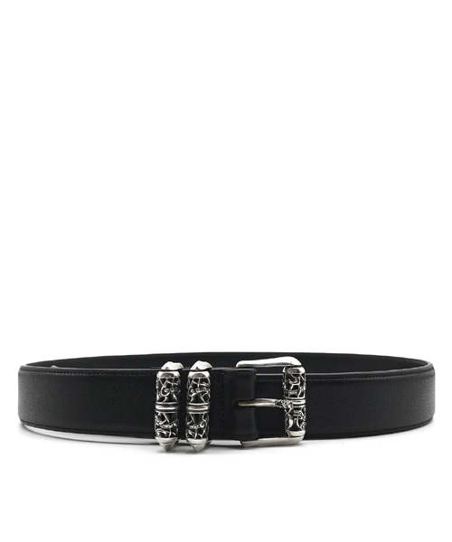 블랙 가죽 롤러 벨트