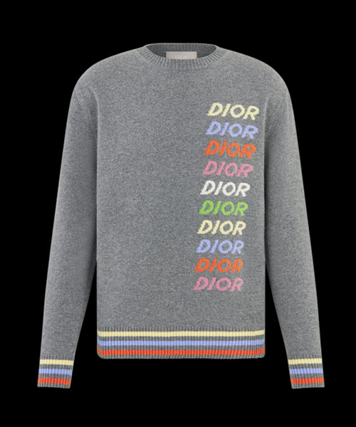 인타르시아 울 캐시미어 스웨터