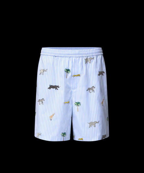 LV x 다즐링 리미티드 엠브로이더드 스트라이프드 쇼츠