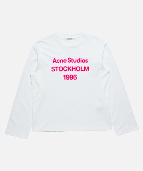 로고 프린트 코튼 티셔츠