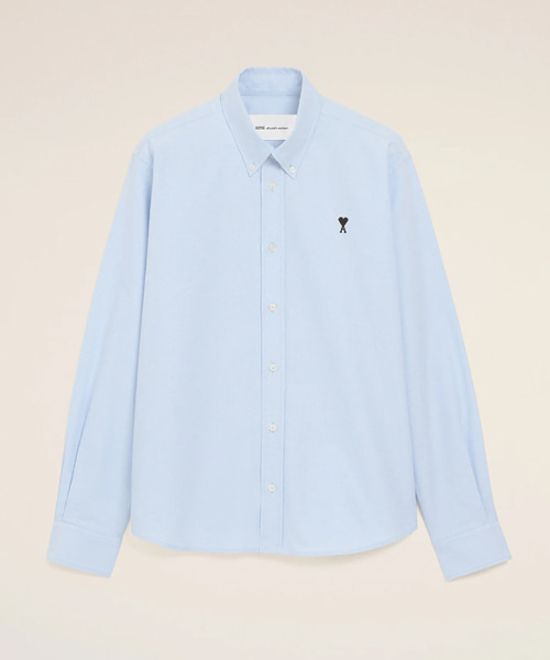 블루 코튼 옥스퍼드 셔츠